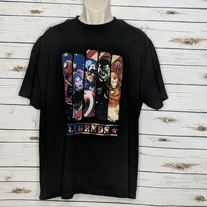 MARVEL Men's short sleeved T-shirt Black XL